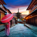 Japanese temple in Kyoto